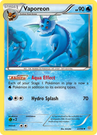 Image for Vaporeon (XY - Ancient Origins) (22/98) - Pokemon