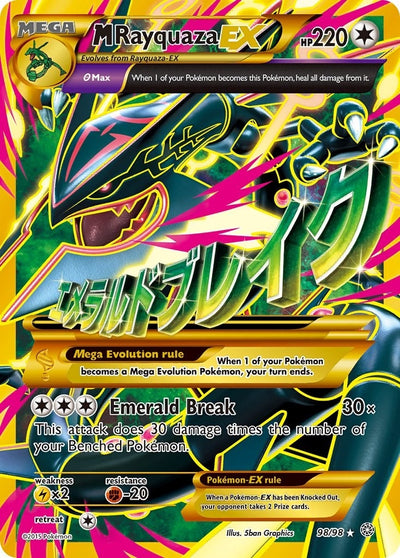 Image for M Rayquaza EX (Shiny Full Art) (XY - Ancient Origins) (98/98) - Pokemon