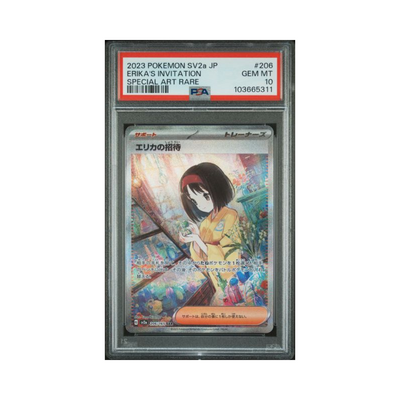 ERIKA'S INVITATION sv2a-206 2023 POKEMON JAPANESE SV2a-POKEMON 151 PSA GEM MT 10