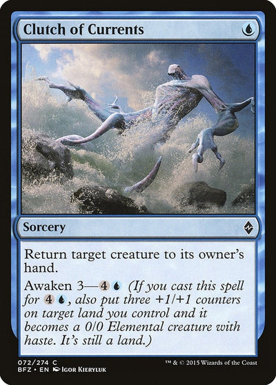 Image for Clutch of Currents (Battle for Zendikar) (72) - Magic: The Gathering