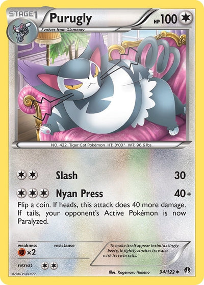 Image for Purugly (XY - BREAKpoint) (94/122) - Pokemon
