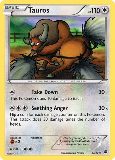 Image for Tauros (Generations) (57/83) - Pokemon