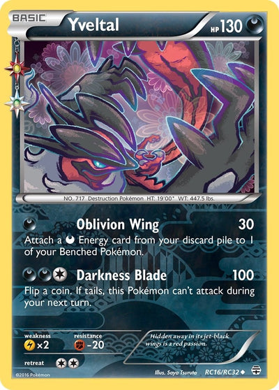 Image for Yveltal (Generations: Radiant Collection) (RC16/RC32) - Pokemon