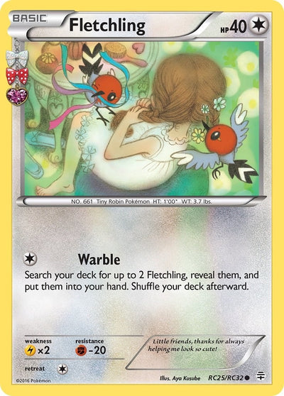 Image for Fletchling (Generations: Radiant Collection) (RC25/RC32) - Pokemon
