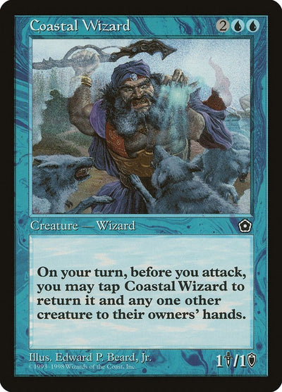 Image for Coastal Wizard (Portal Second Age) - Magic: The Gathering