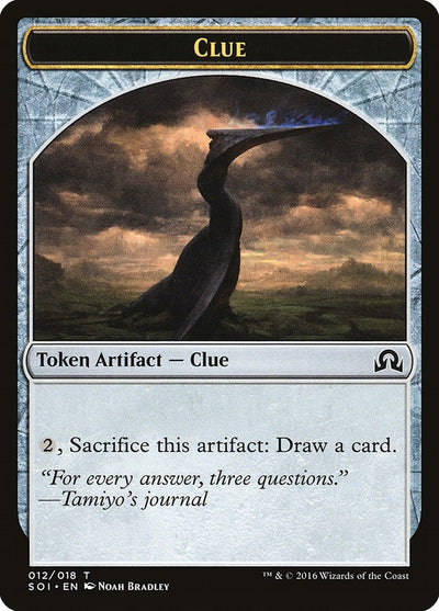 Image for Clue Token (012) (Shadows over Innistrad) (12) - Magic: The Gathering
