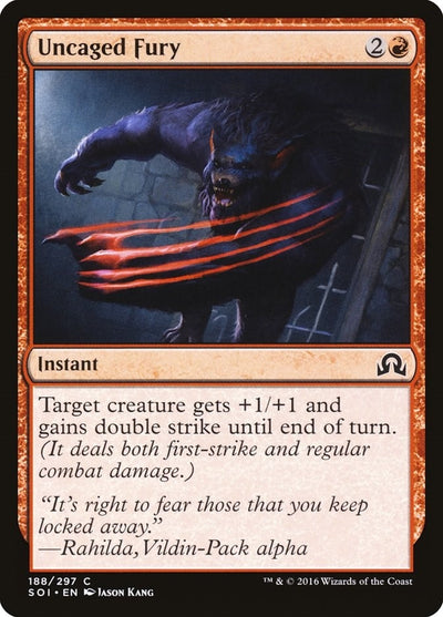 Image for Uncaged Fury (Shadows over Innistrad) (188) - Magic: The Gathering