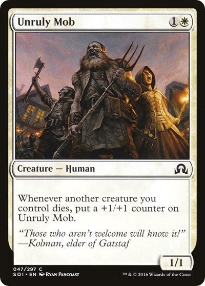 Image for Unruly Mob (Shadows over Innistrad) (47) - Magic: The Gathering