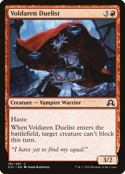 Image for Voldaren Duelist (Shadows over Innistrad) (191) - Magic: The Gathering