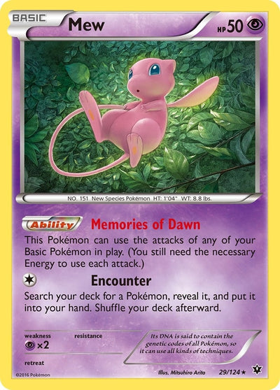 Image for Mew (XY - Fates Collide) (29/124) - Pokemon