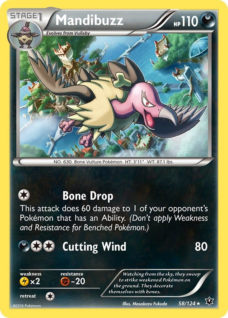 Image for Mandibuzz (XY - Fates Collide) (58/124) - Pokemon