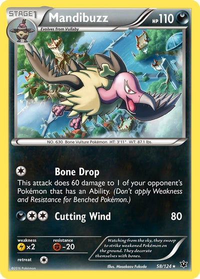 Image for Mandibuzz (XY - Fates Collide) (58/124) - Pokemon