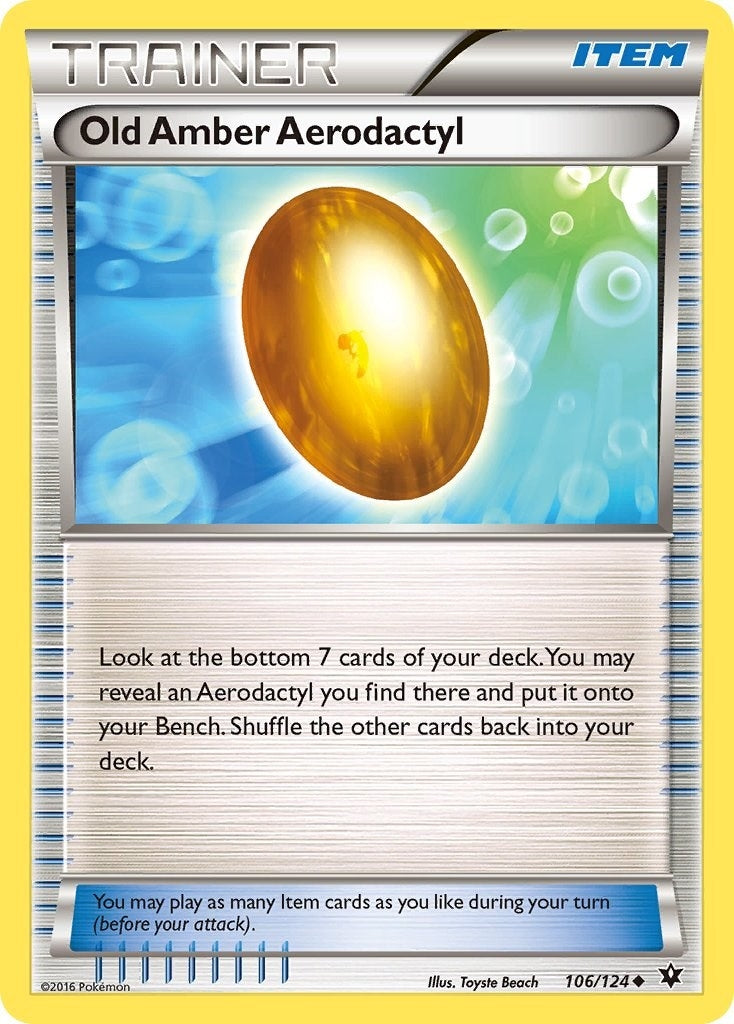 Image for Old Amber Aerodactyl (XY - Fates Collide) (106/124) - Pokemon