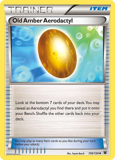 Image for Old Amber Aerodactyl (XY - Fates Collide) (106/124) - Pokemon