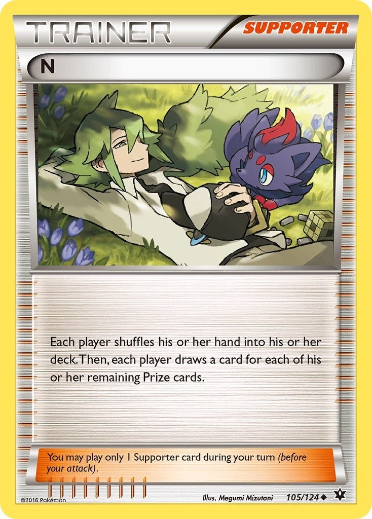 Image for N (Supporter) (XY - Fates Collide) (105/124) - Pokemon