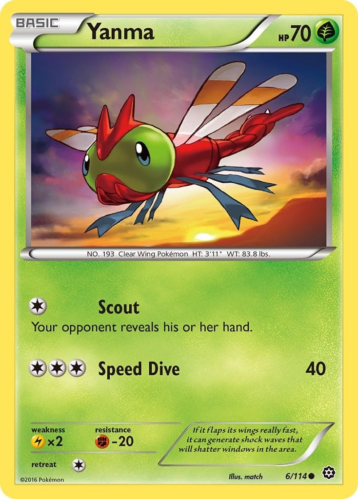 Image for Yanma (XY - Steam Siege) (6/114) - Pokemon
