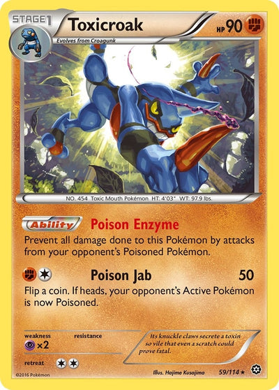 Image for Toxicroak (XY - Steam Siege) (59/114) - Pokemon