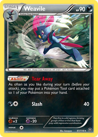 Image for Weavile (XY - Steam Siege) (61/114) - Pokemon
