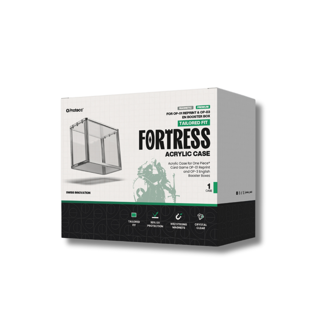 Protecc Acryl Case One Piece English Booster Box (OP-01 Reprint and OP-03)