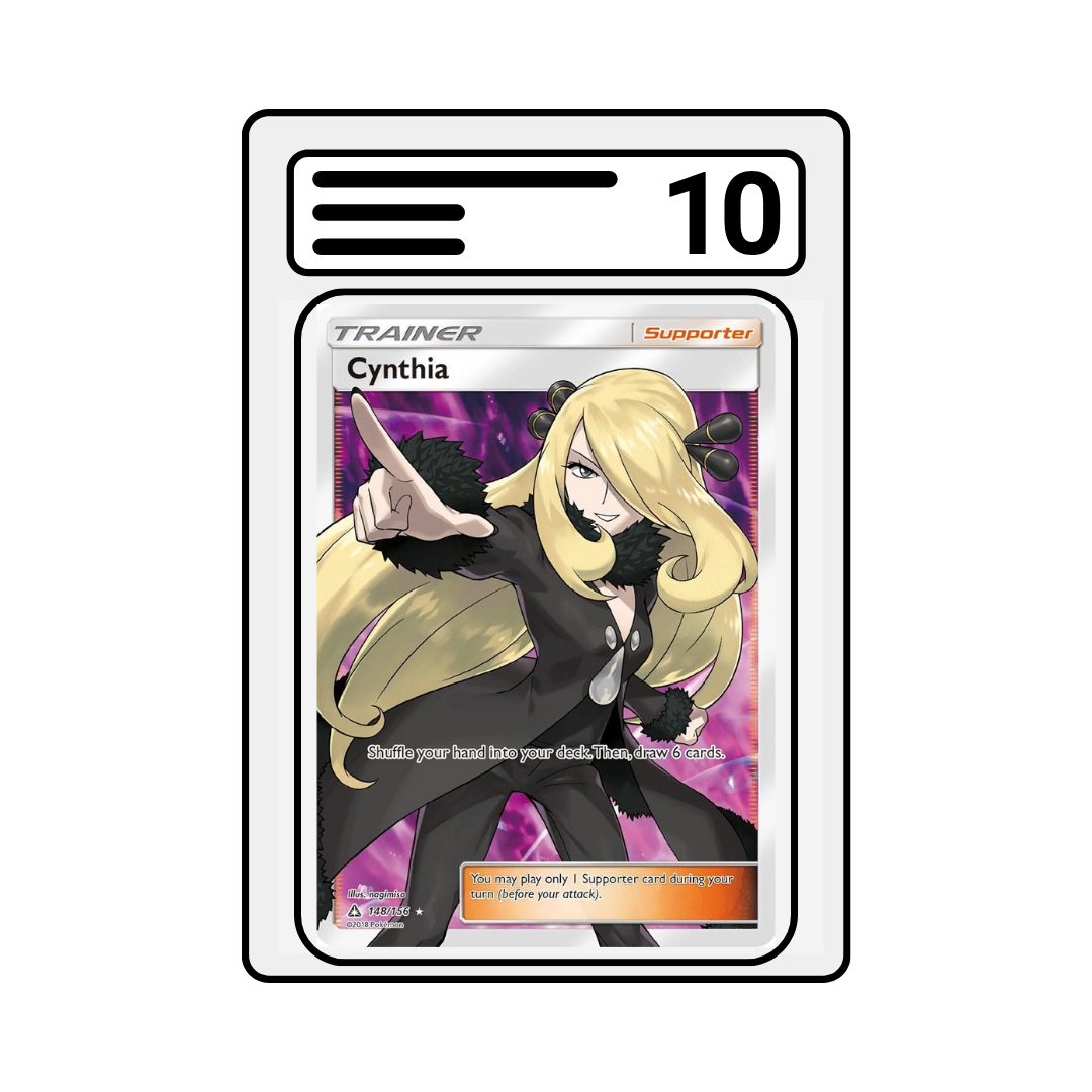 Graded Karte Pokemon Sun & Moon Ultra Prism 148 Cynthia