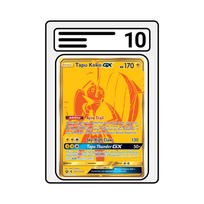 Graded Karte Pokemon Hidden Fates sv93 Tapu Koko GX