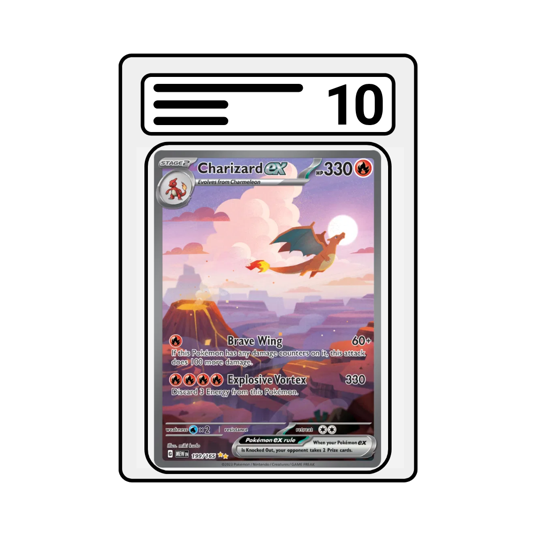 Graded Karte Pokemon Scarlet & Violet 151 199 Charizard Ex