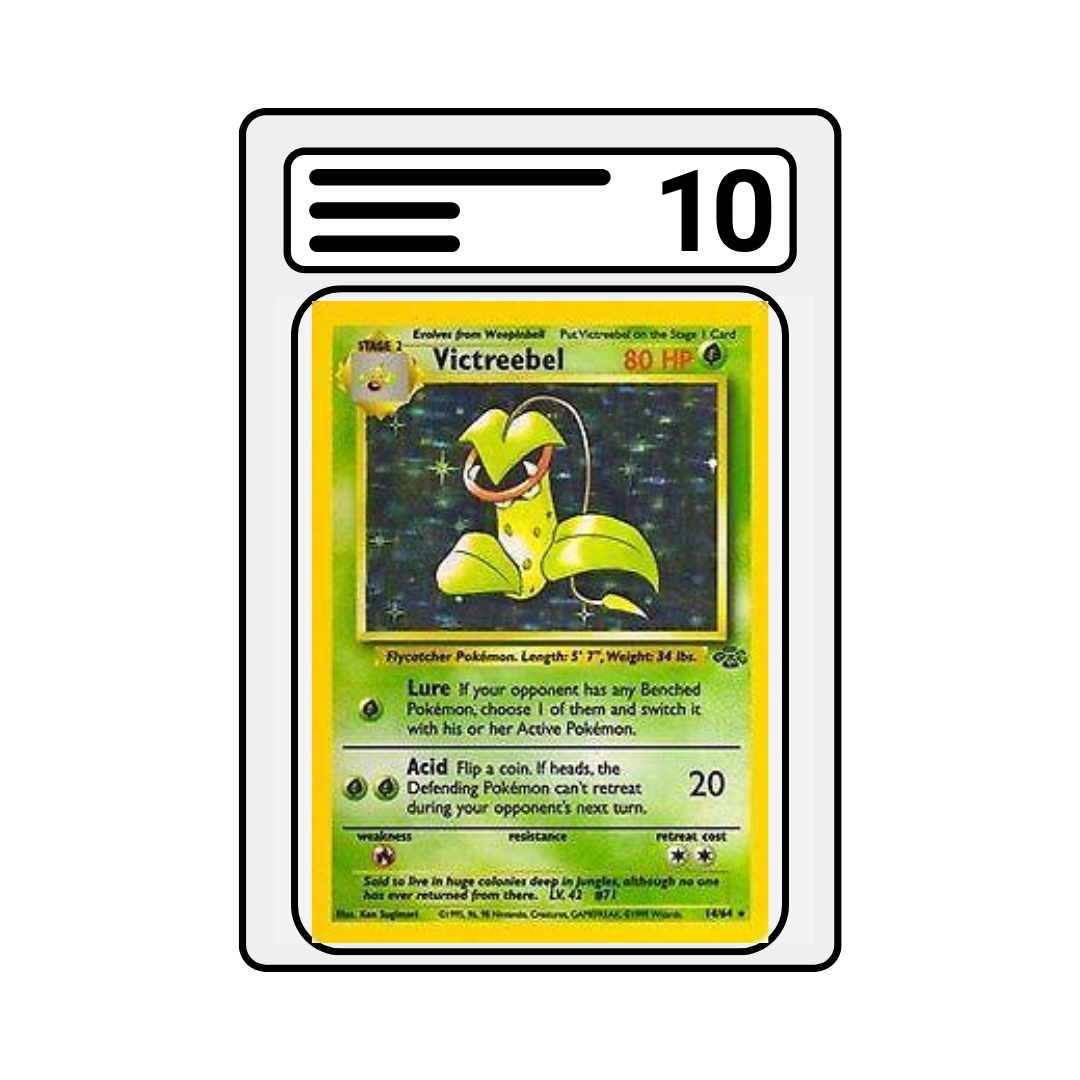 Graded Karte Pokemon Jungle Victreebel-Holo 014
