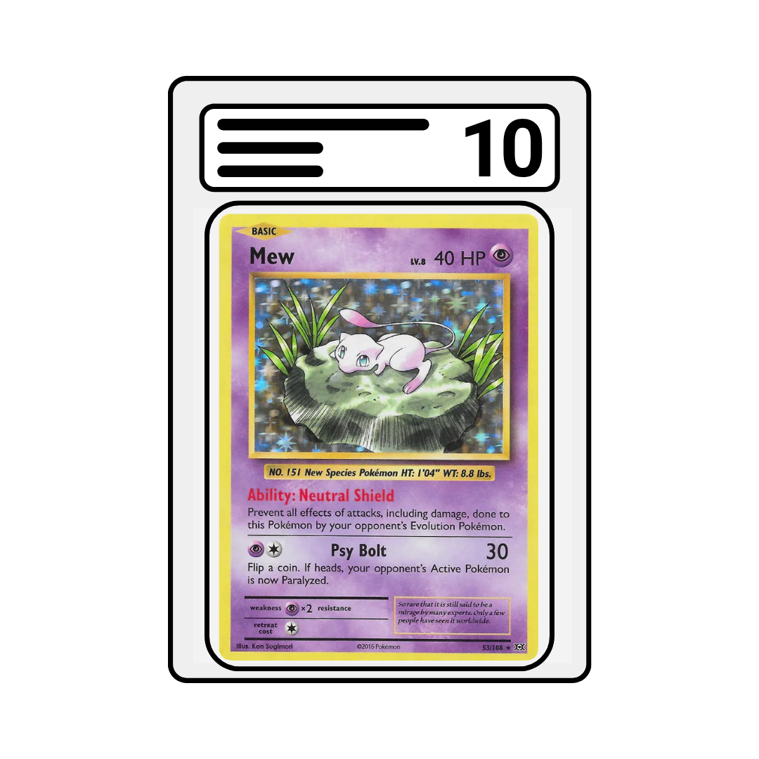Graded Karte Pokemon XY Evolutions Mew-Holo 053