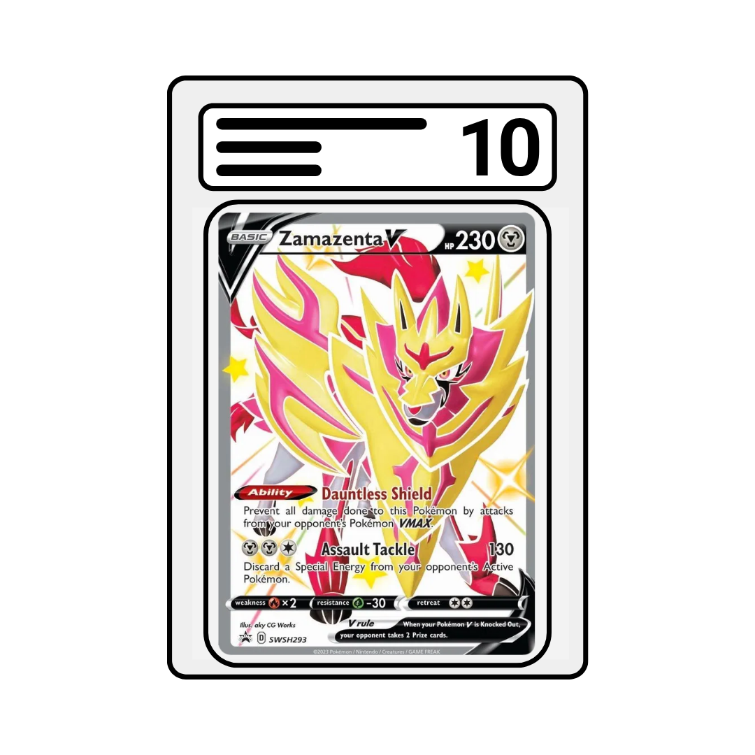 Graded Karte Pokemon  Sword & Shield Promos Zamazenta V 293