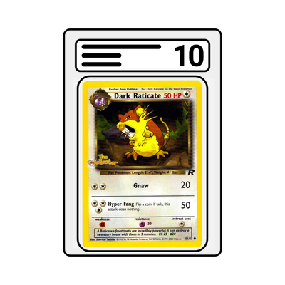 Graded Karte Pokemon Team Rocket Dark Raticate 051