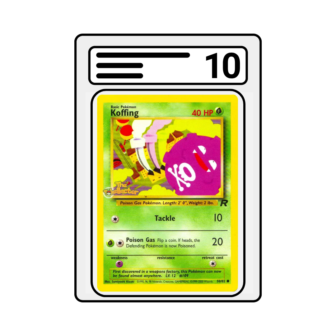 Graded Karte Pokemon Team Rocket Koffing 058