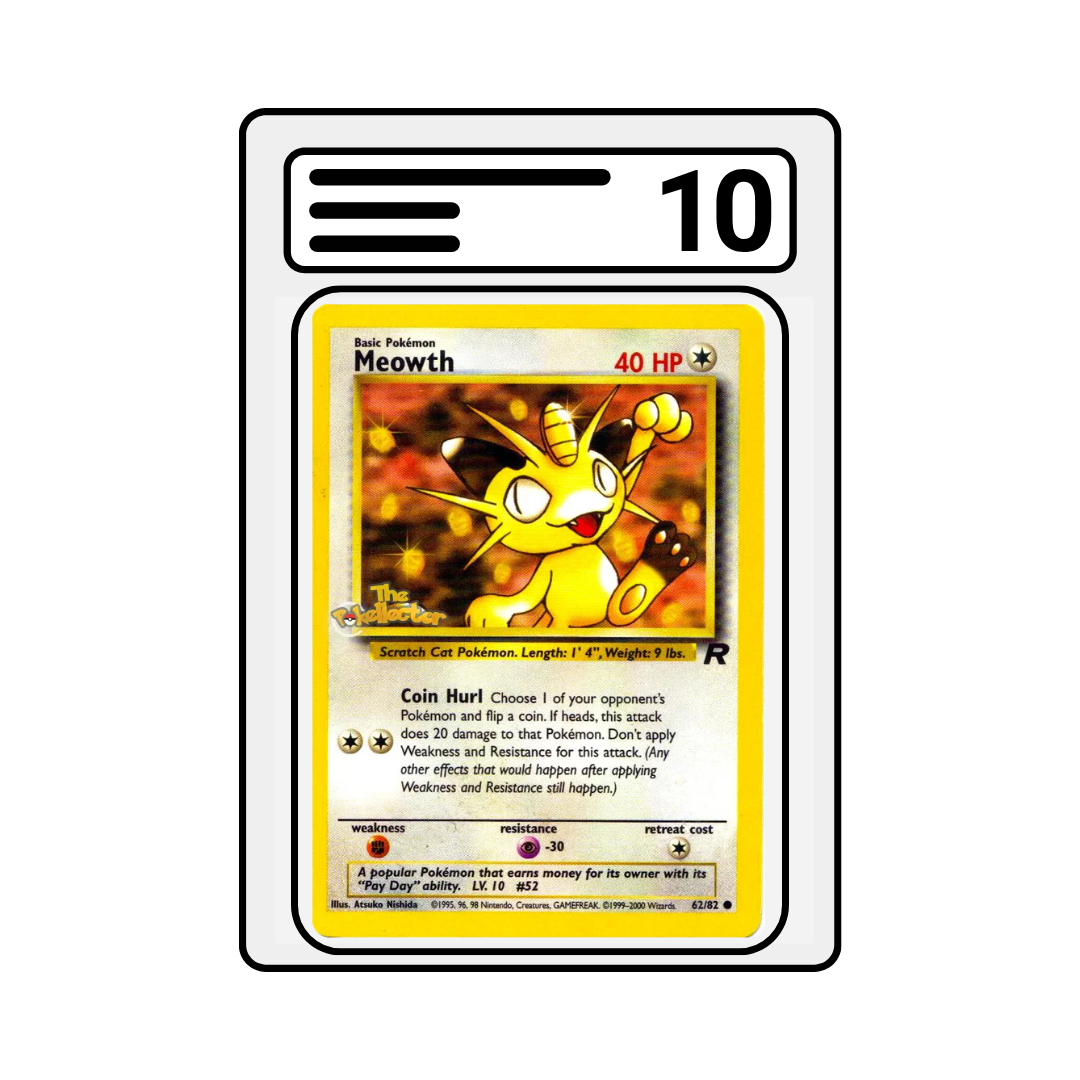 Graded Karte Pokemon Team Rocket Meowth 062 Englisch