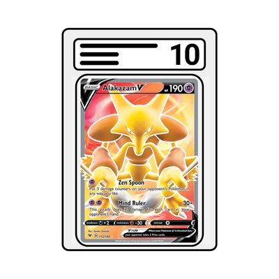 Graded Karte Pokemon Schwert&Schild Vivid Voltage Alakazam V 172