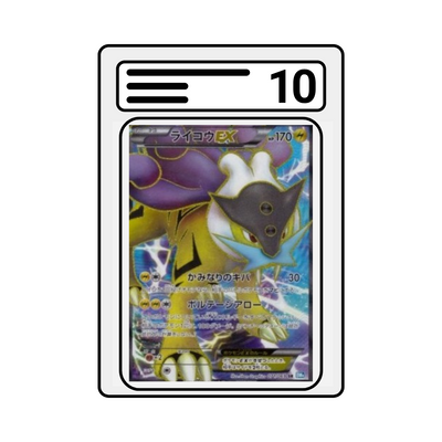 Graded Karte Pokemon BW4 071 Raikou EX