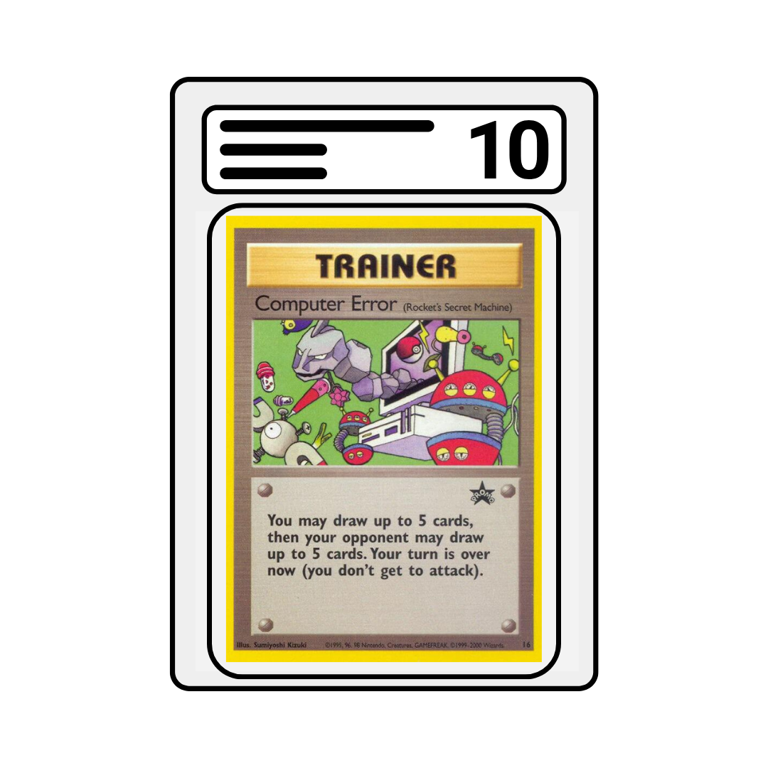 Graded Karte Pokemon Promo-League 016 Computer Error