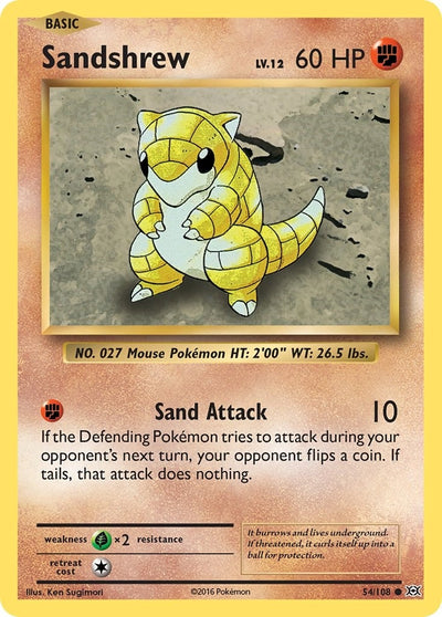 Image for Sandshrew (XY - Evolutions) (54/108) - Pokemon