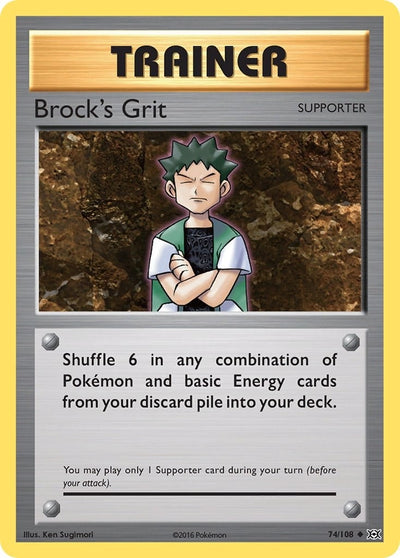 Image for Brock's Grit (XY - Evolutions) (74/108) - Pokemon