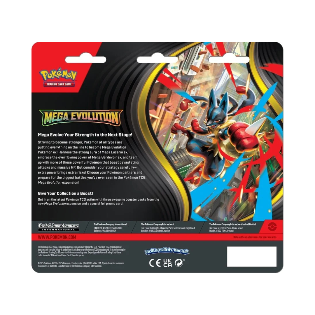 Pokémon Mega-Evolution 3 Pack Blister