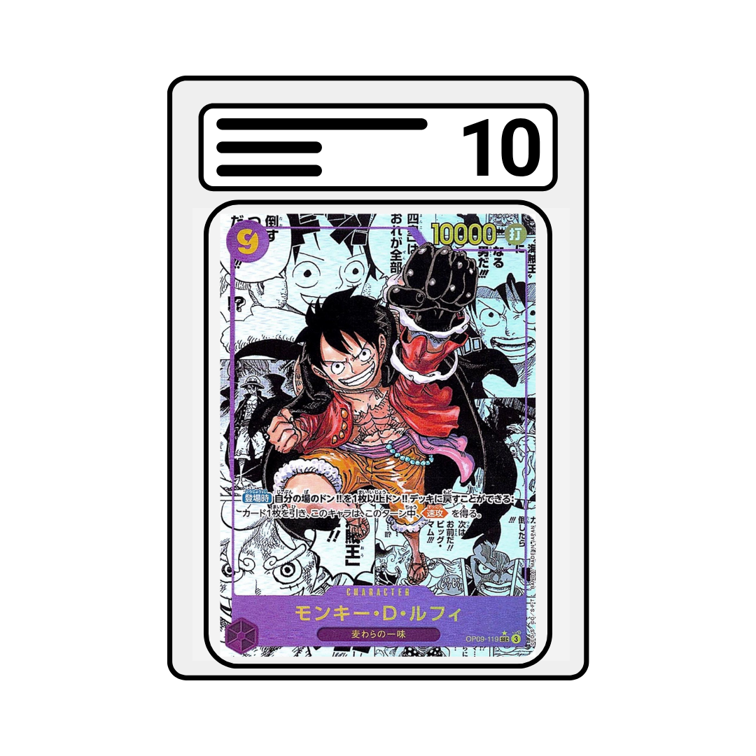 Graded Karte One Piece OP09 119 Lufy Manga