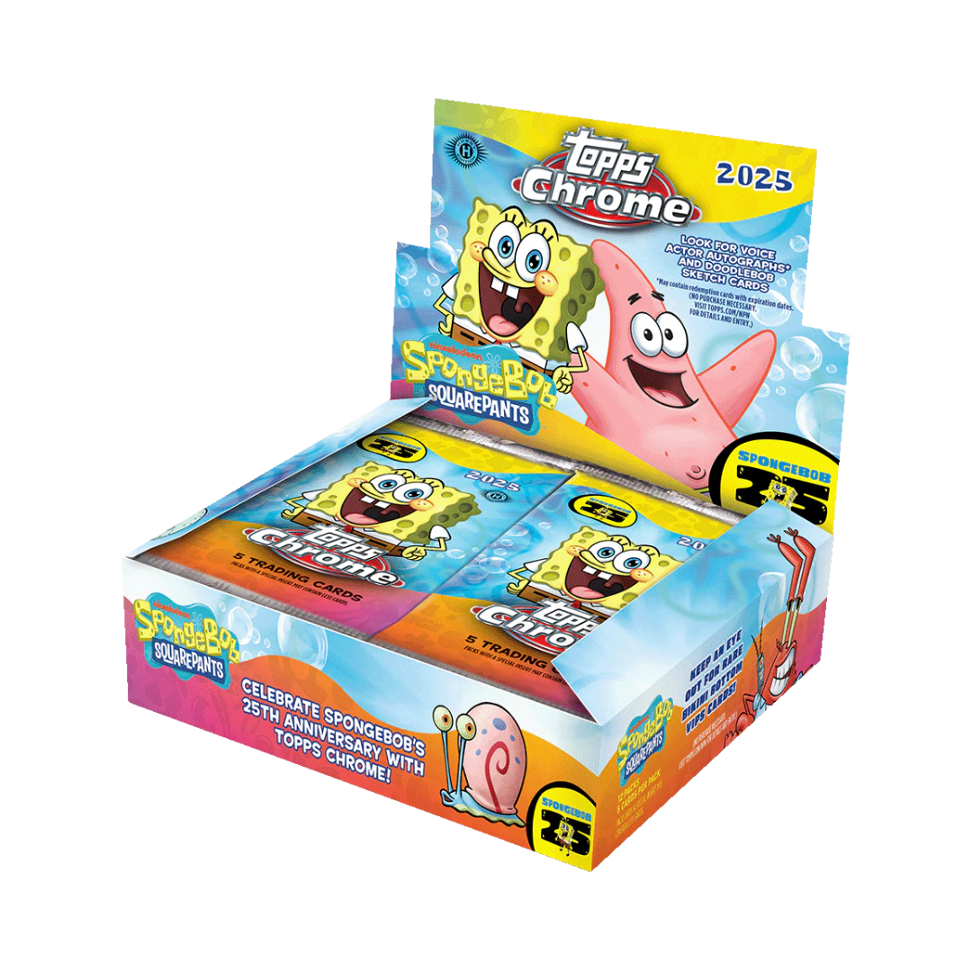 2025 Topps Chrome SpongeBob 25th Anniversary - Hobby Box