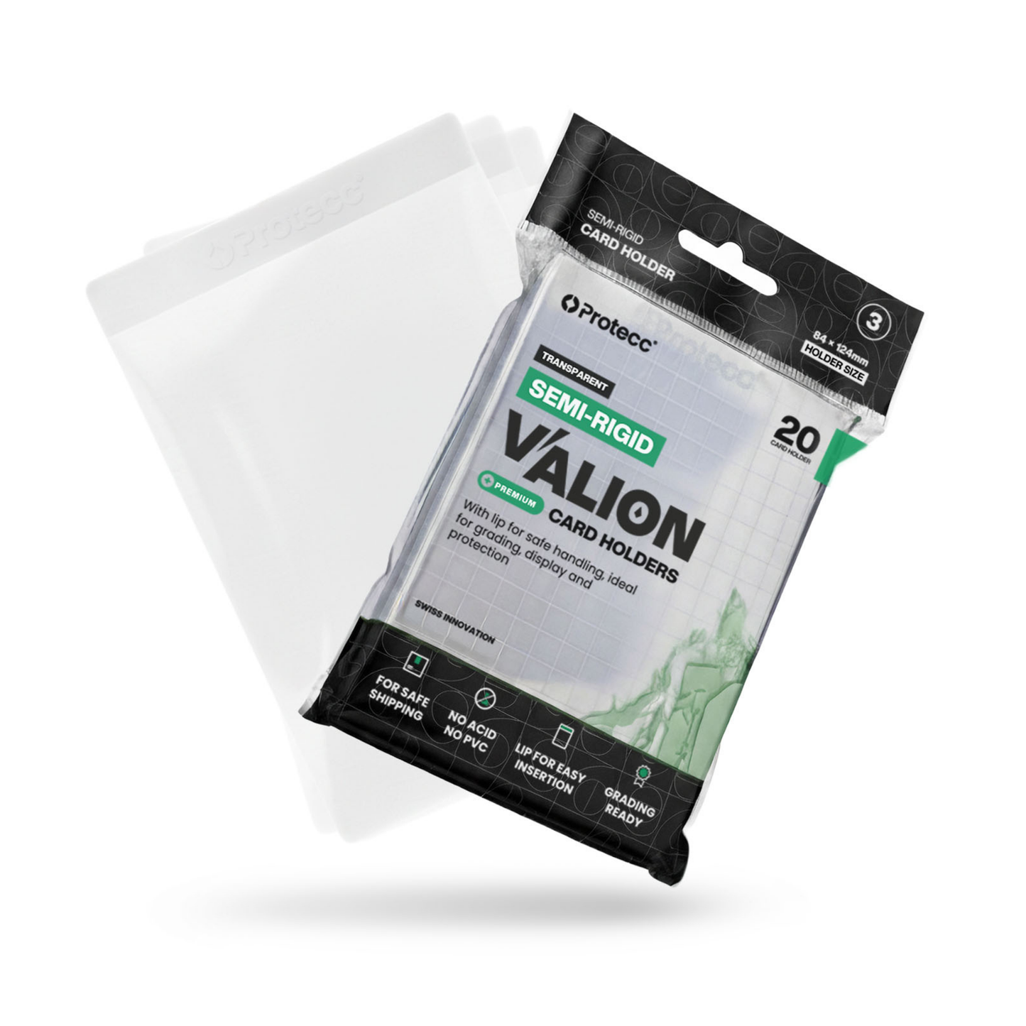 Protecc Valion Semi-Rigid Card Holder (20 Stk.)