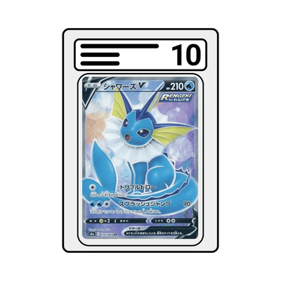 Graded Karte Pokemon s6a 074 Vaporeon V