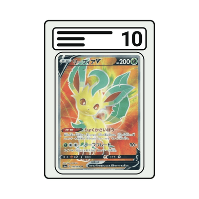 Graded Karte Pokemon s6a 070 Leafeon V
