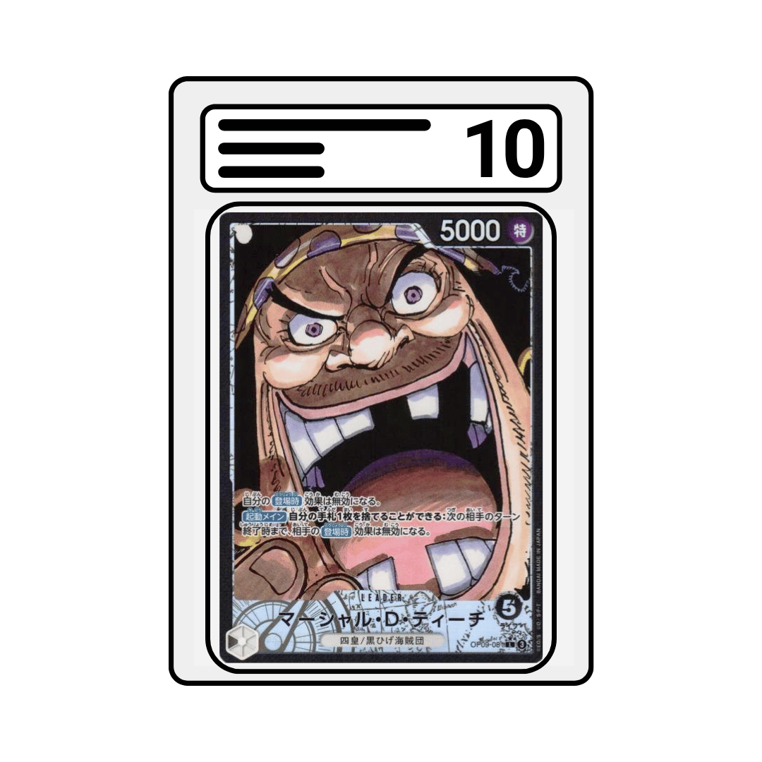 Gradet Karte One Piece OP09 081 Marshall D. Teach Alternate Art