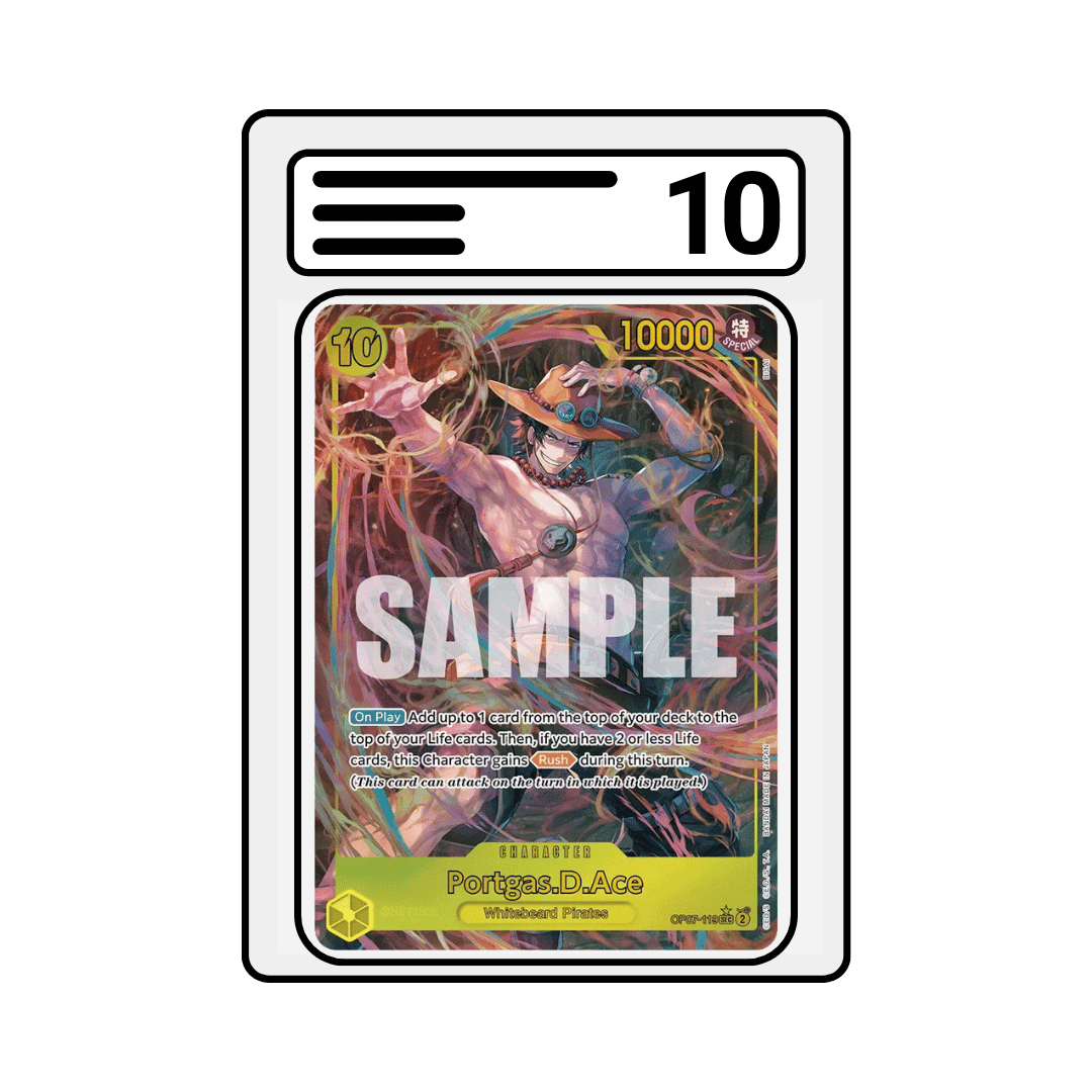 Gradet Karte One Piece OP07 119 Portgas D. Ace Alternate Art