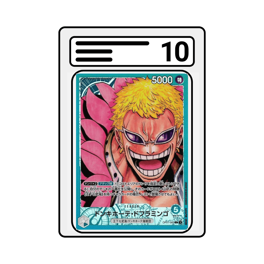 Gradet Karte One Piece  OP01 060 Donquixote Doflamingo Alternate Art