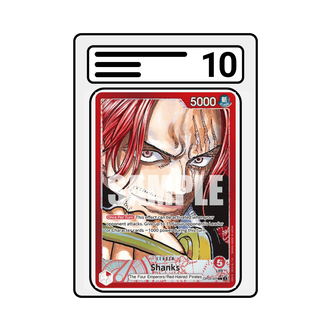 Gradet Karte One Piece OP09 001 Shanks Alternate Art