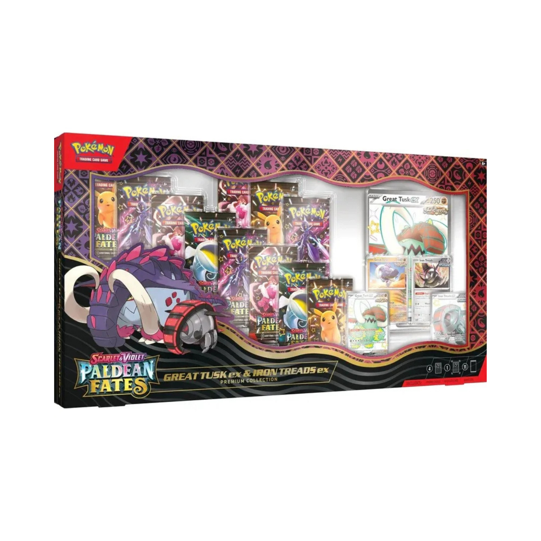 Pokémon Paldean Fates Great Tusk ex & Iron Treads ex Premium Collection