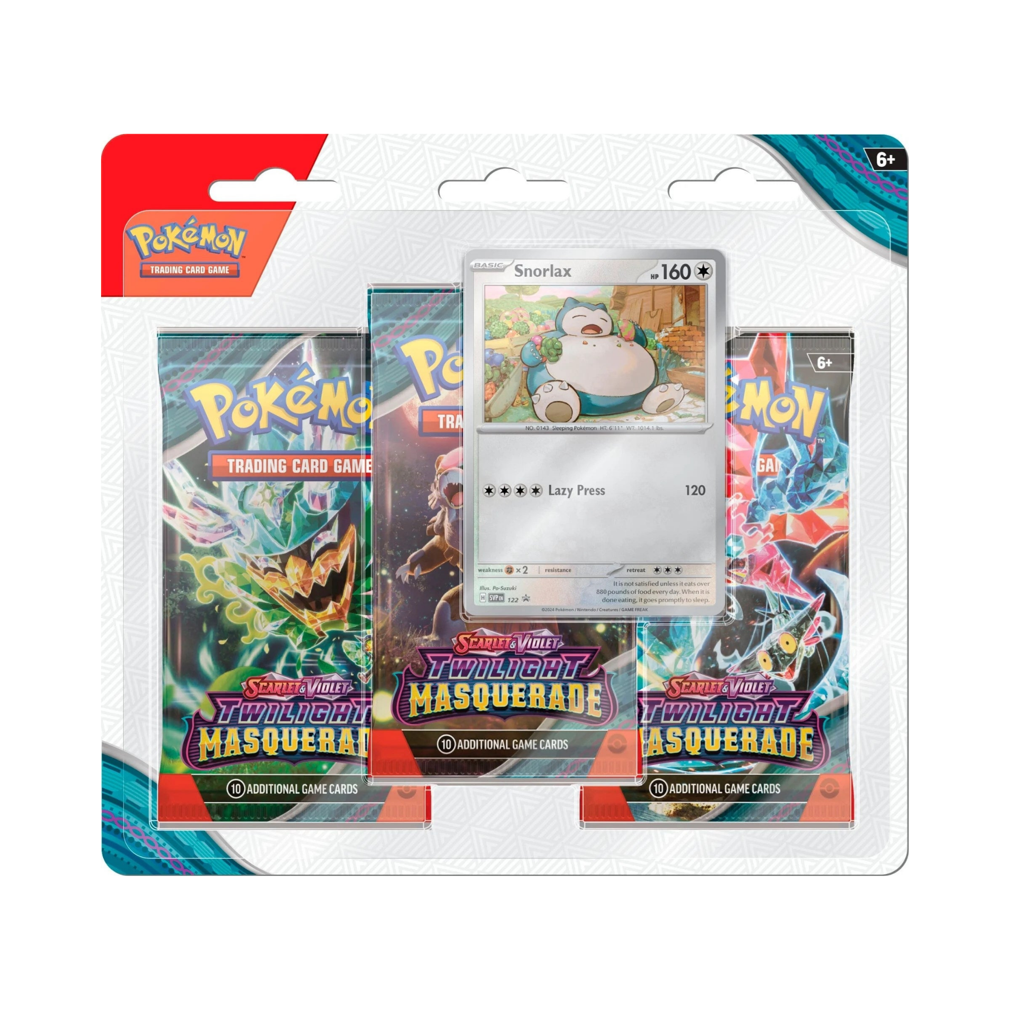Twilight Masquerade 3 Pack Blister [Snorlax] (TWM)