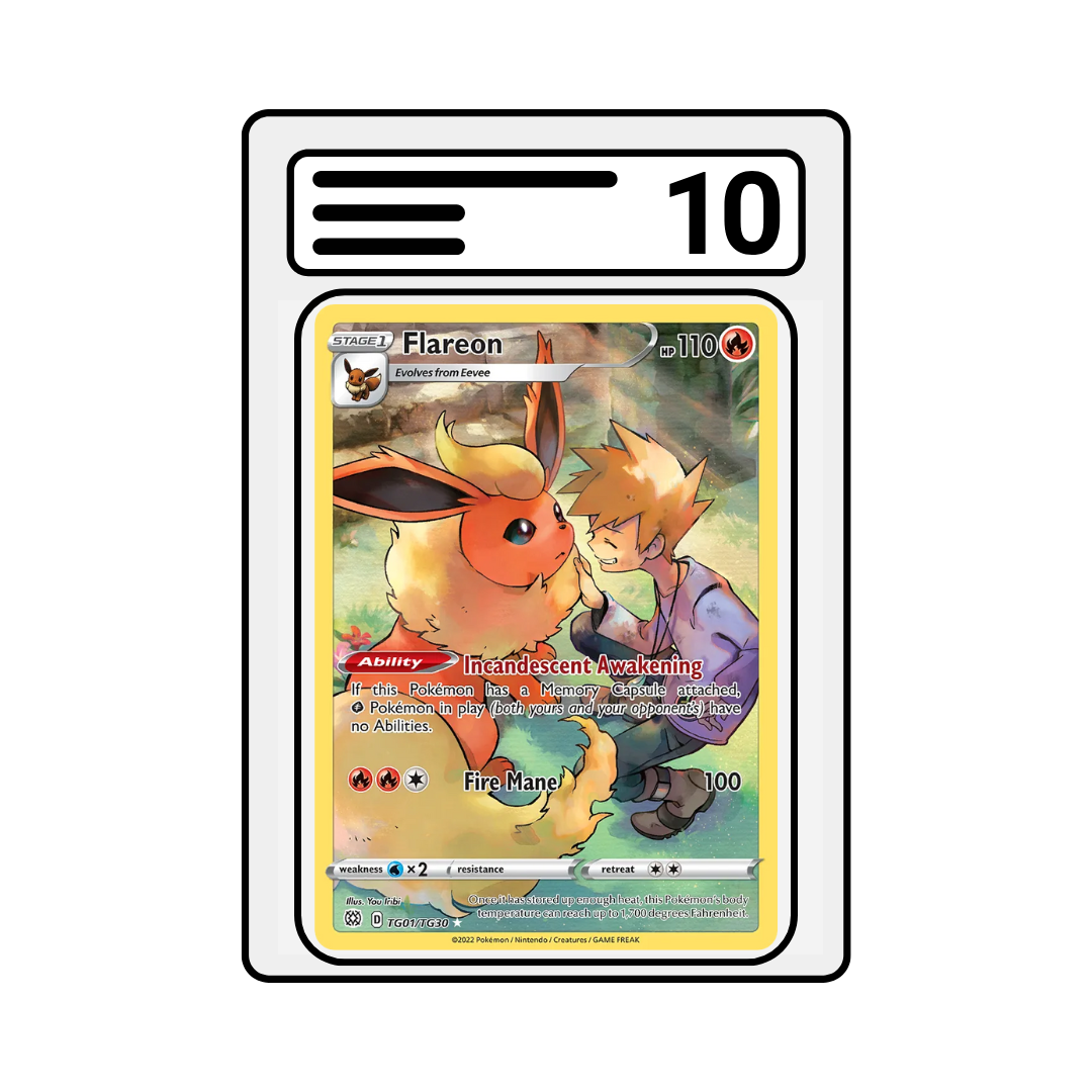 Graded Karte Pokemon SWSH TG01 Flareon